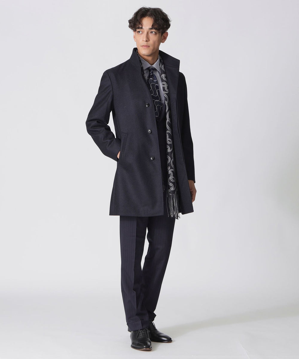 HOUSTON】カシミヤ混スタンドカラーコート(コート)｜Paul Stuart