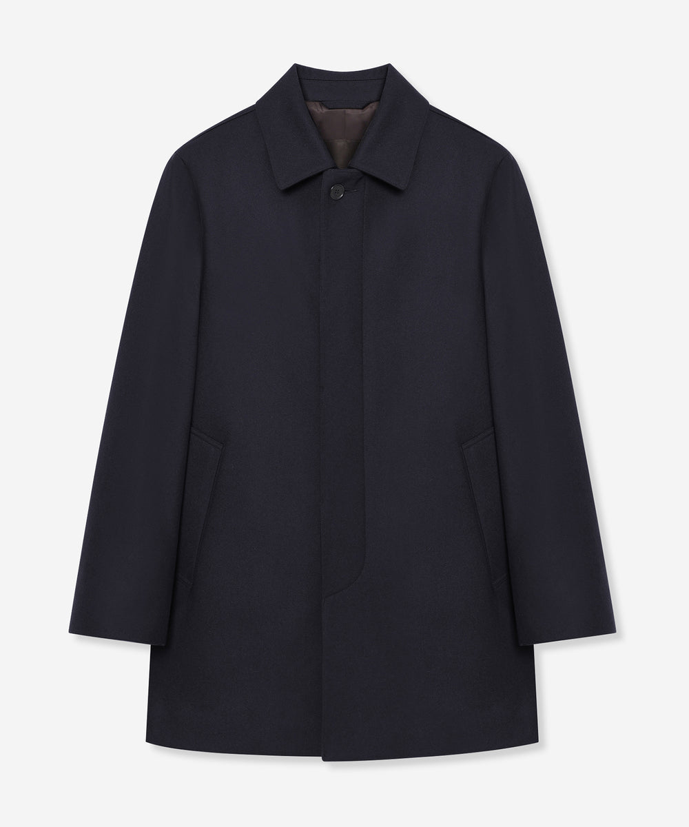 WEB・一部店舗限定】【DUNFORD】ウールメルトンステンカラーコート
