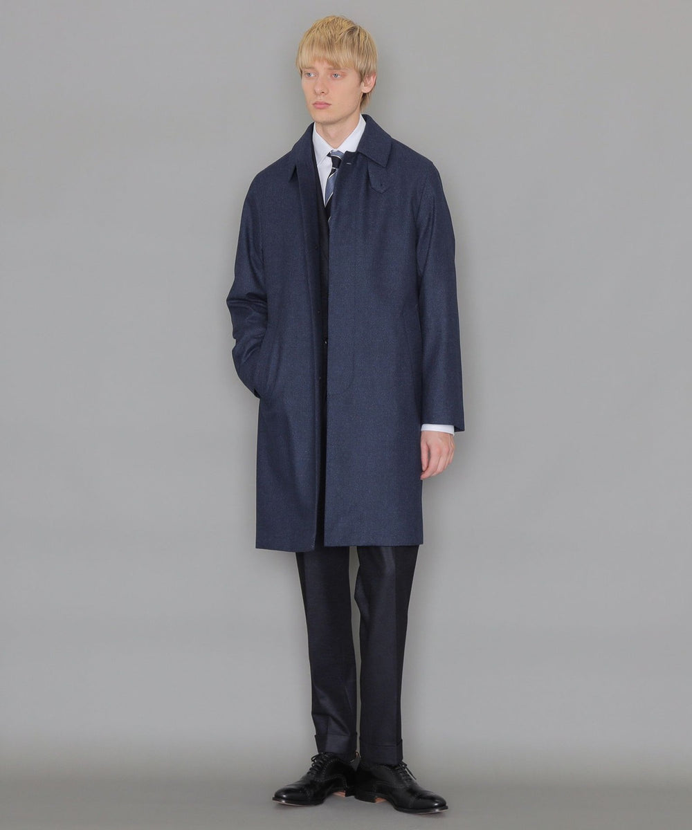 DUNFORD】【Loro Piana Fabric】ウールツイルステンカラーコート