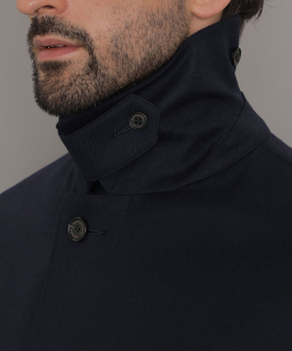 DUNFORD】【Loro Piana Fabric】ウールツイルステンカラーコート