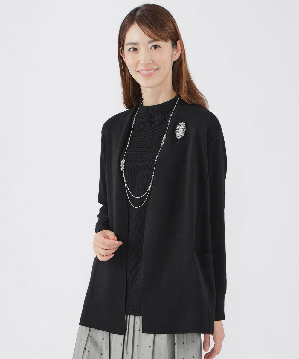 ウォッシャブル】エクストラファインウールカーディガン(トップス