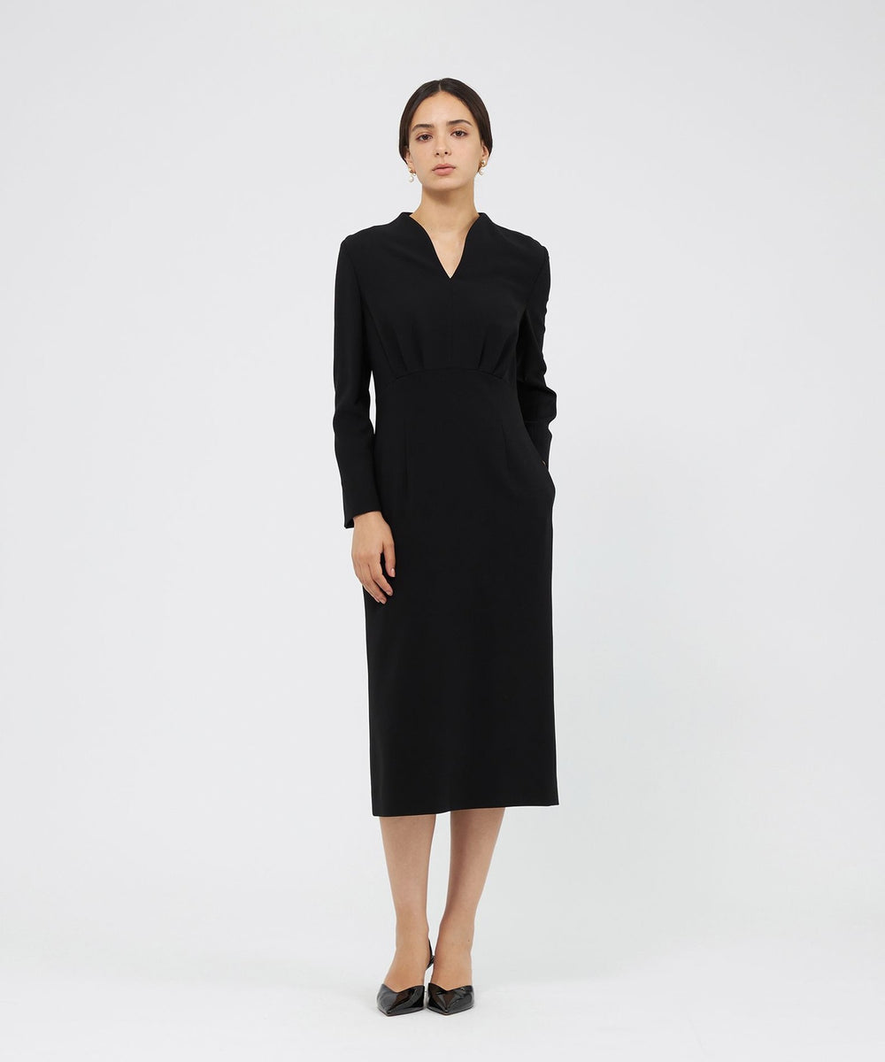 コンパクトダブルクロス Vネックワンピース(ワンピース)｜EPOCA(エポカ