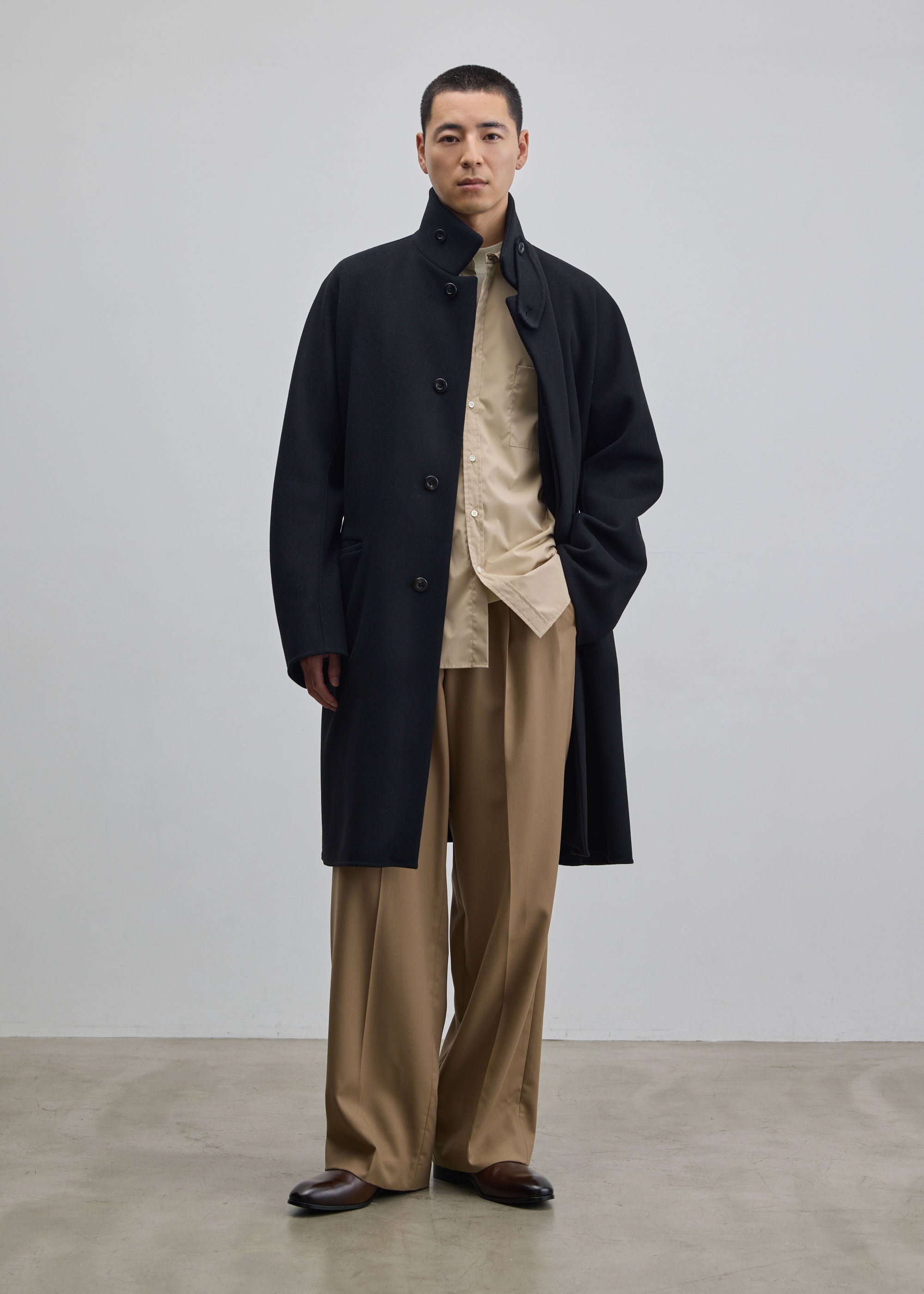 スーパー140メルトンバルマカーンコート｜SOÉJU k - SOÉJU online store