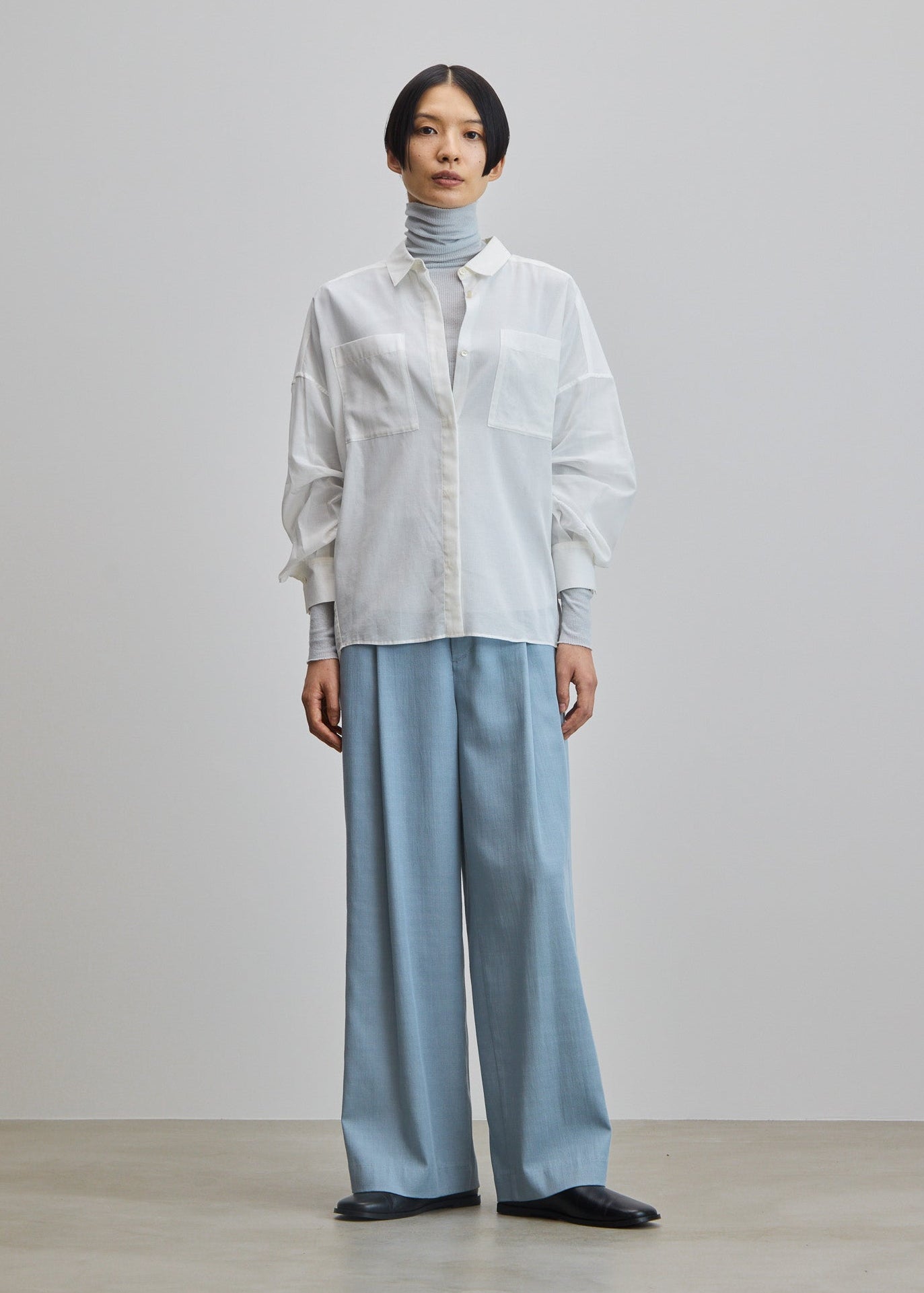 デニムライクタックワイドパンツ - SOÉJU online store｜上質な大人の