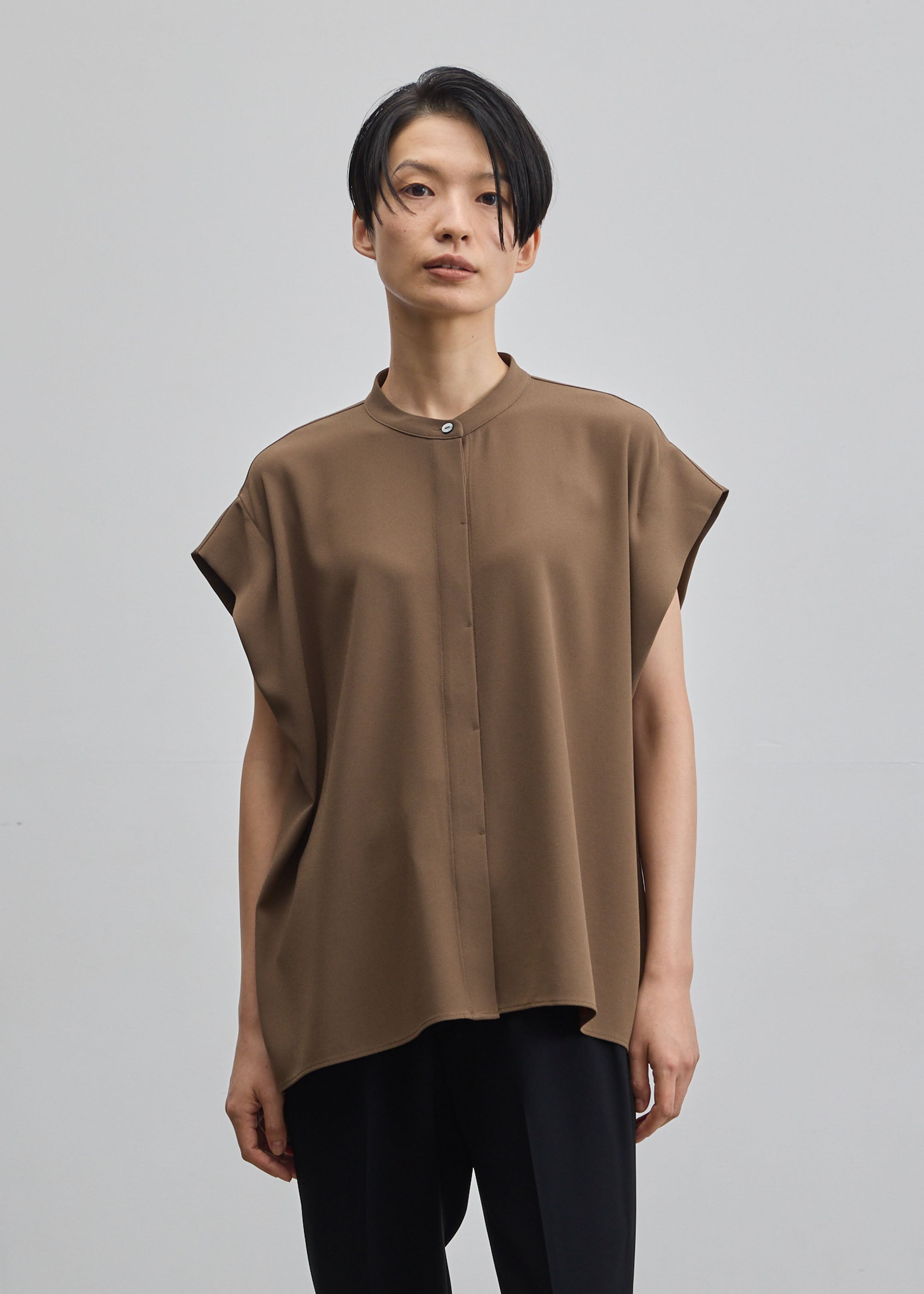 オーバーサイズタックスリーブシャツ - SOÉJU online store｜上質な