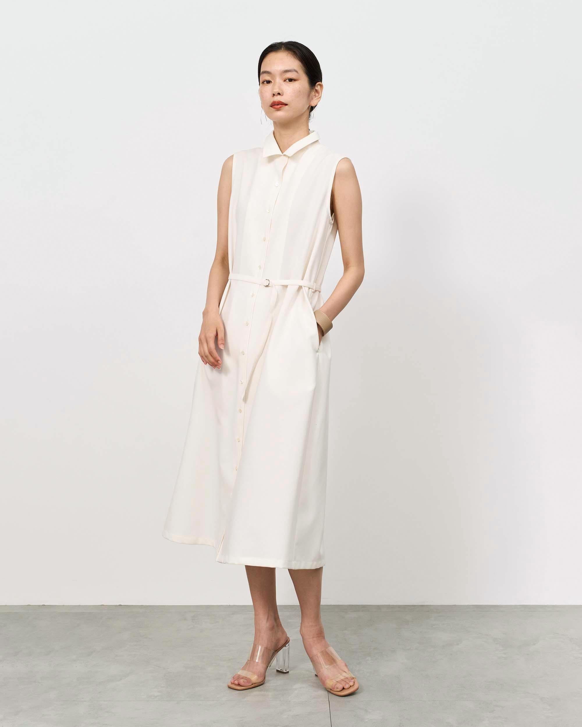 ソフトオックスノースリーブワンピース - SOÉJU online store｜上質な