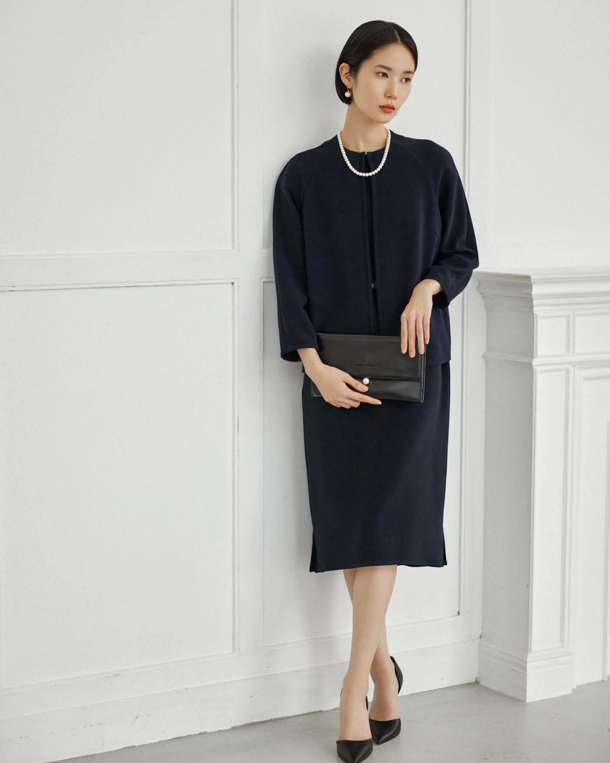 フロントホック8分袖ジャケット - SOÉJU online store｜上質な大人の