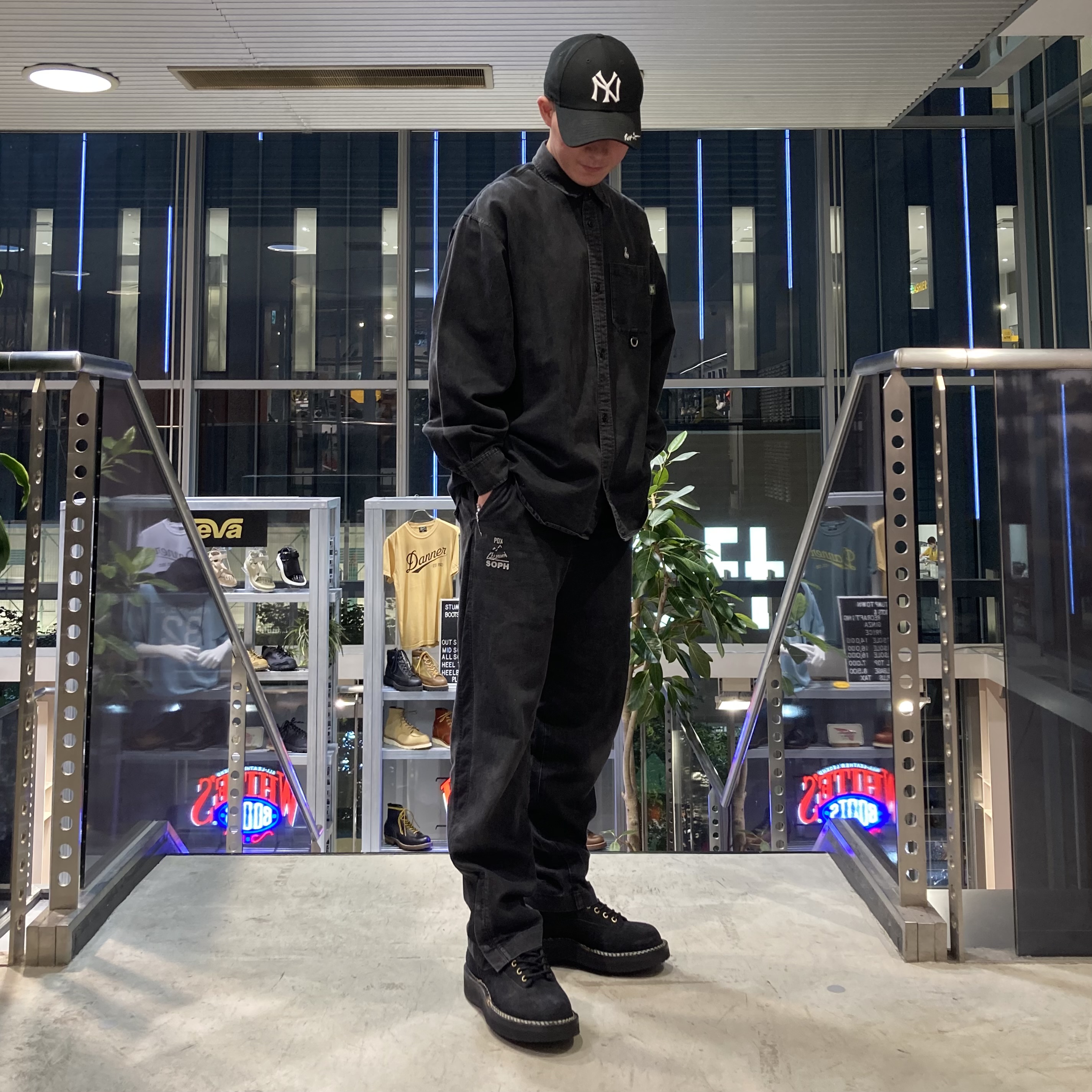 WHITE'S】 NORTHWEST OXFORD(6(24.0cm) ROUGHOUT BLACK): White's