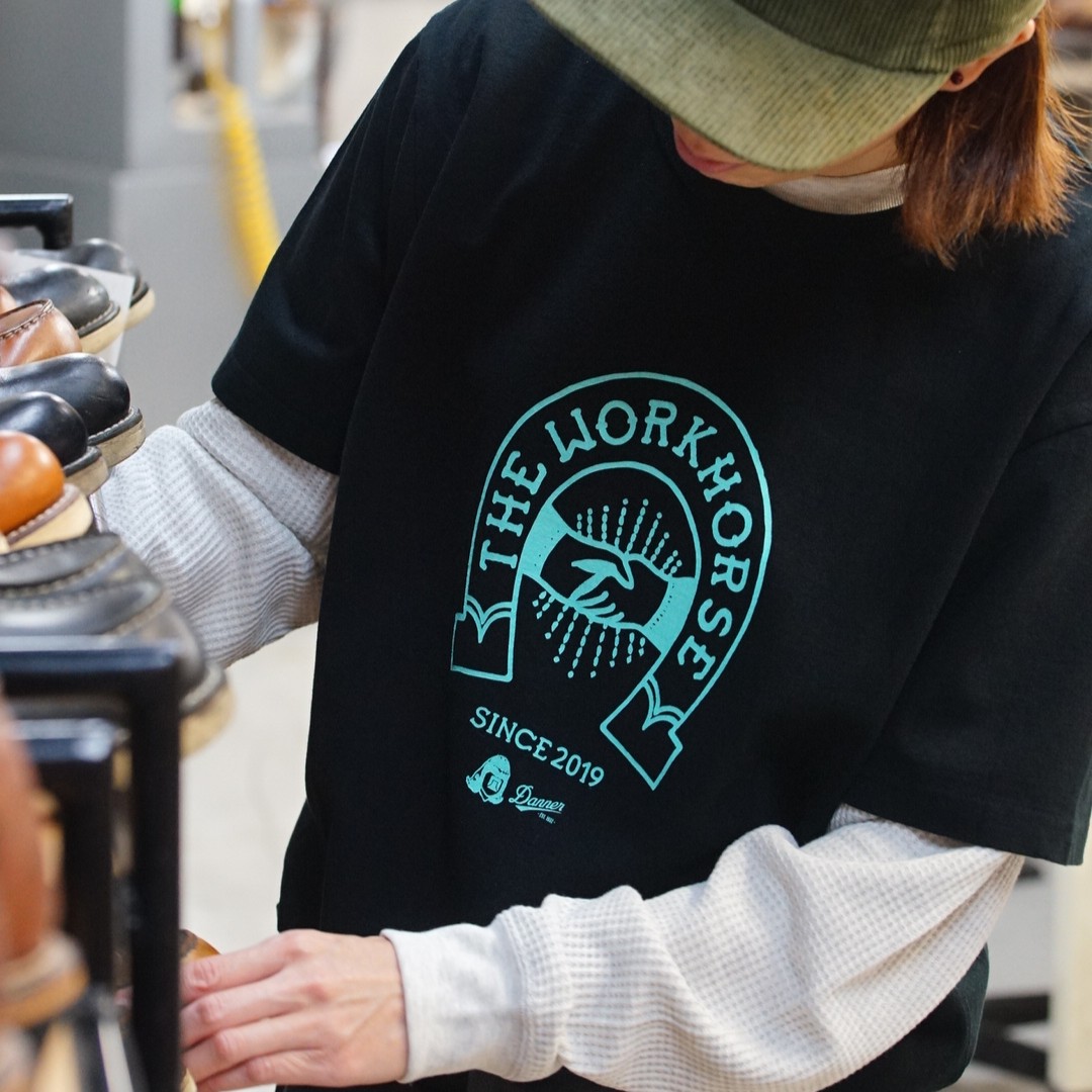 DANNER x TACOMA FUJI RECORDS】THE WORKHORSE T-SHIRT(S BLACK/MINT