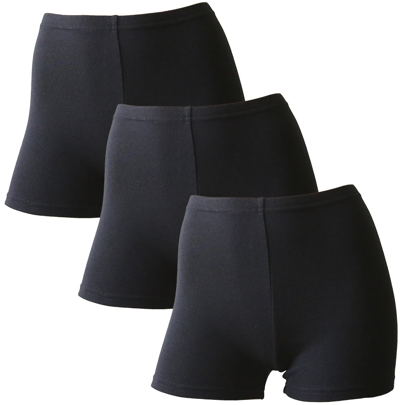 綿混 レディース スパッツ 1分丈 3枚セット S～LL レギンス 一分丈