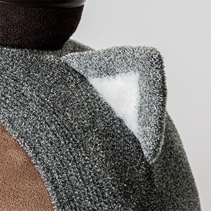 ねこみみニット ロシアンブルー(しっぽ付き) メランジグレー | LOVOT