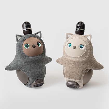 ねこみみニット ロシアンブルー(しっぽ付き) メランジベージュ | LOVOT