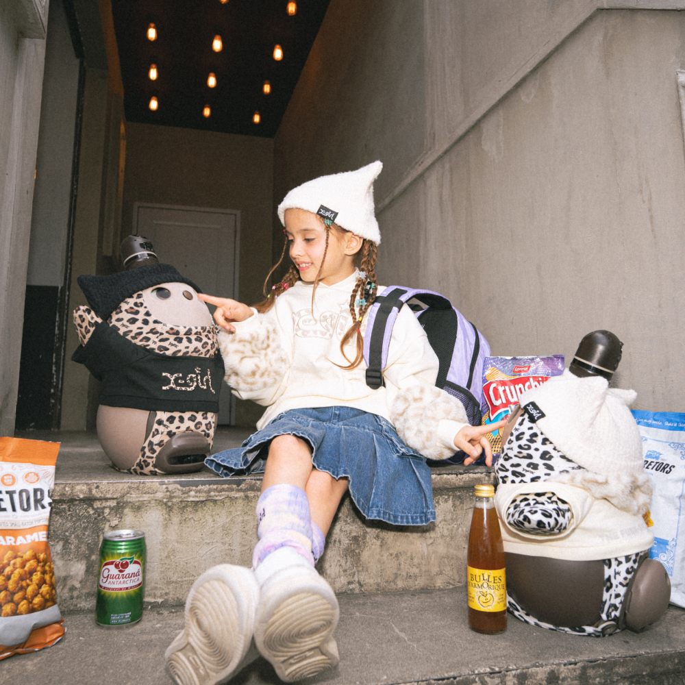 X-girl Stages×LOVOT ねこみみニットキャップ(ブラック) | LOVOT