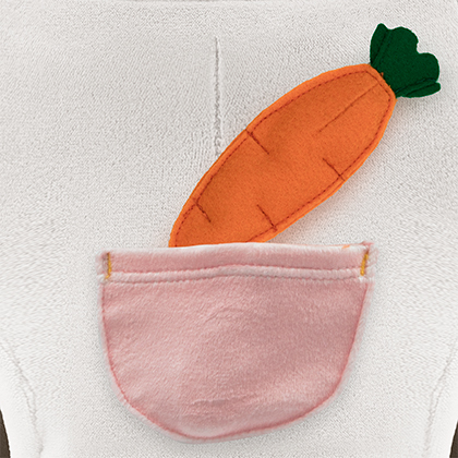 うさぎベロアカットソー(ホワイト) | LOVOT ウェブストア