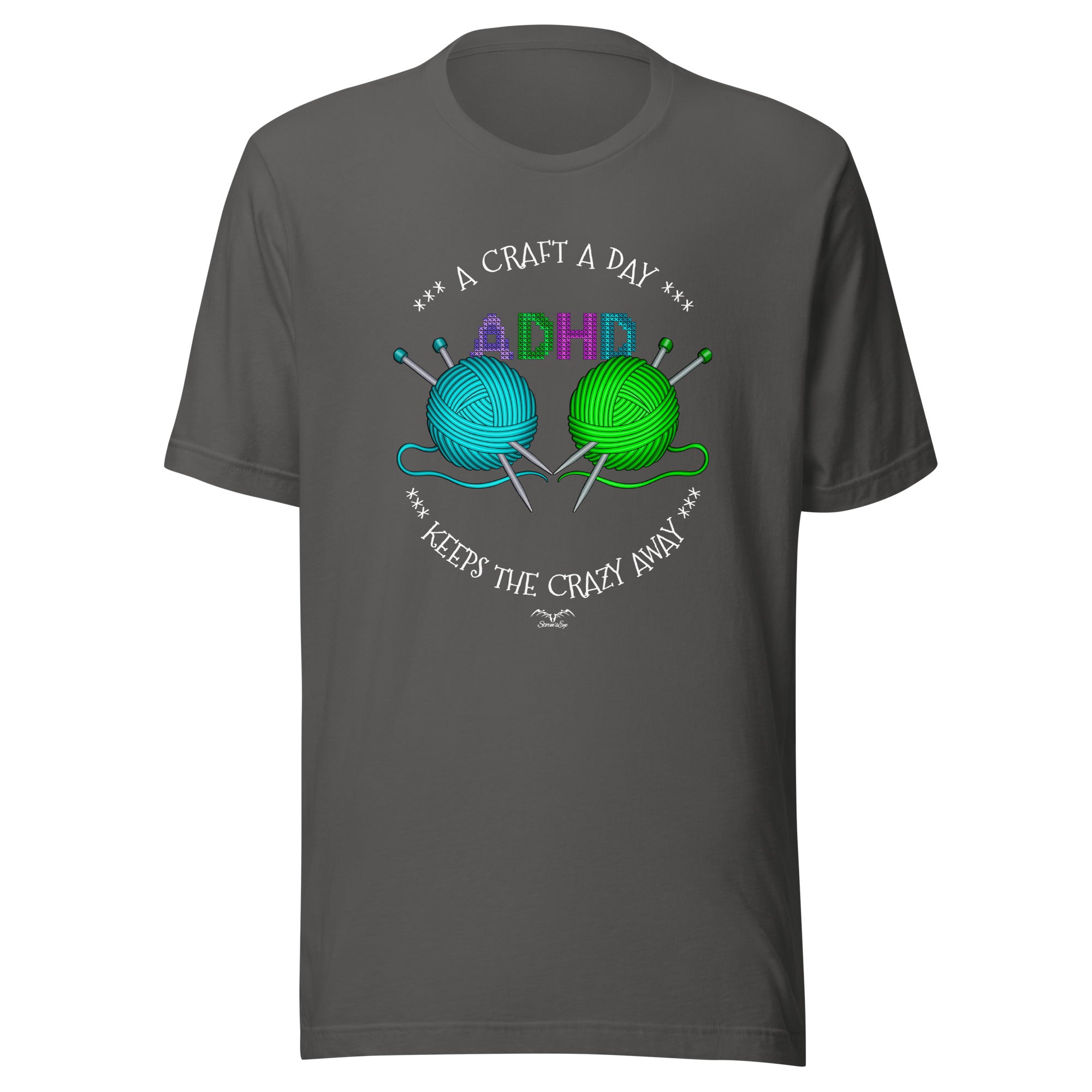 ADHD Crafting T-shirt | Neurodiversity Hobbies Shirt | 7 Colours S