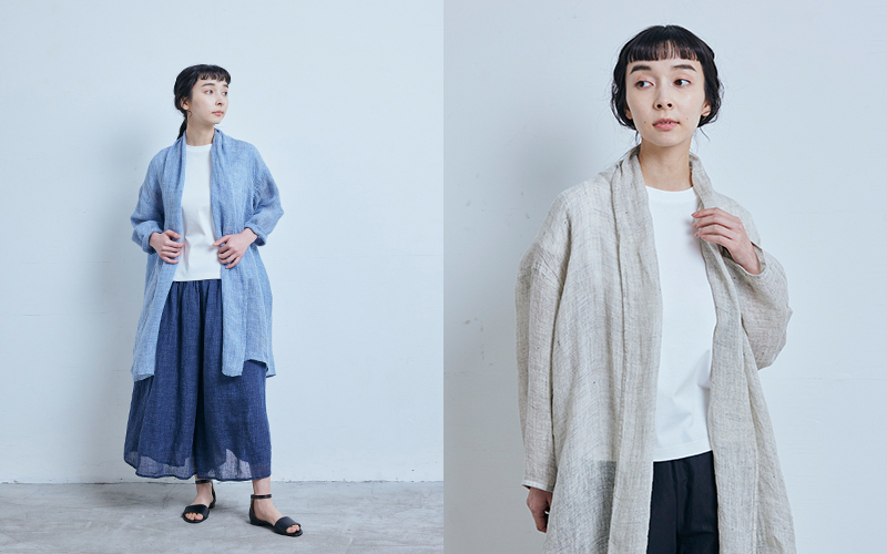 四季折々の麻】8月：風が通り抜けて涼しく着られる「麻のかや織