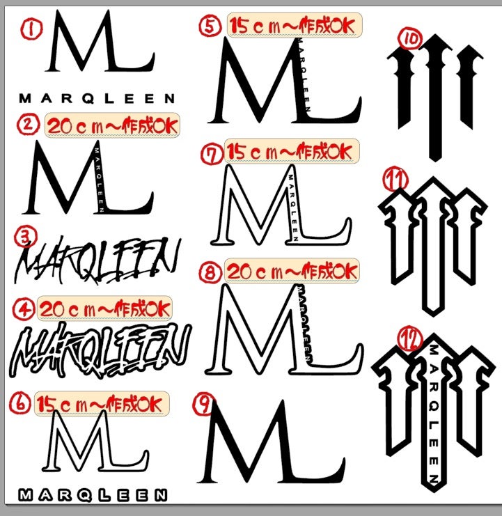 マークリーン ステッカー MARQLEEN | ステッカー 作成代行 屋