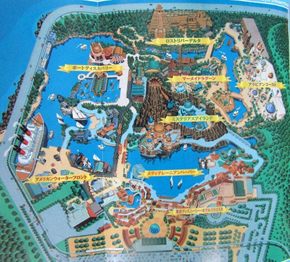 東京ディズニーシー 開園当時のマップ | フェアリー通信 TDRショー