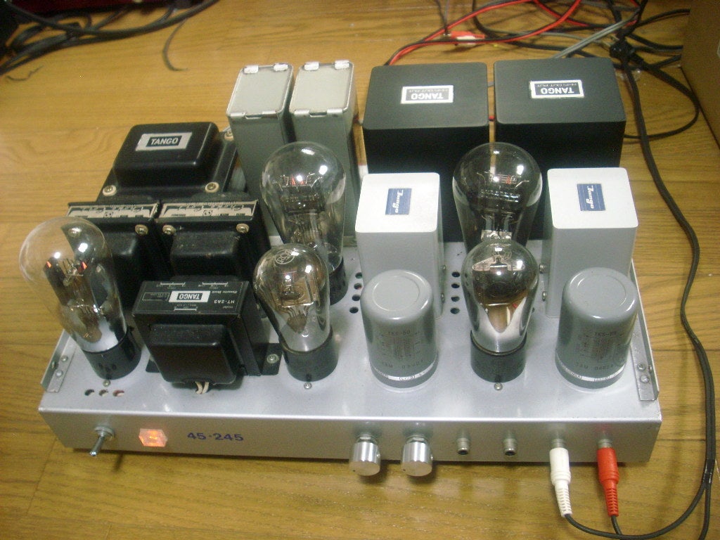 オール直熱管 トランス結合45/245シングルアンプ | 真空管アンプ