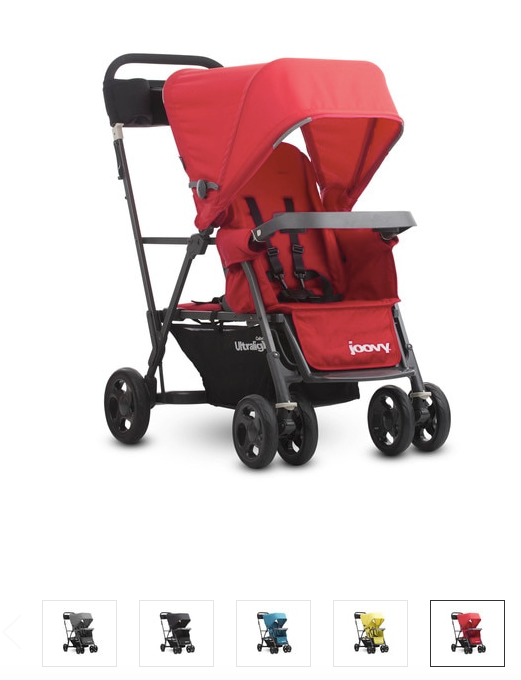 Joovyの二人乗りベビーカー、Caboose Ultralight Stroller | みらい