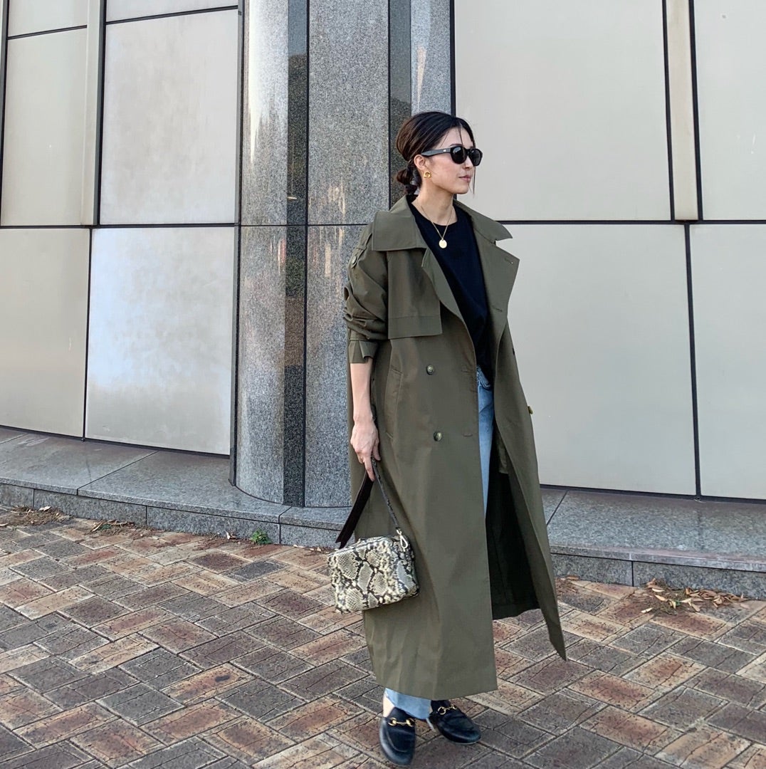 カーキトレンチとブラックロンT！ | hirokoオフィシャルブログ「hiroko