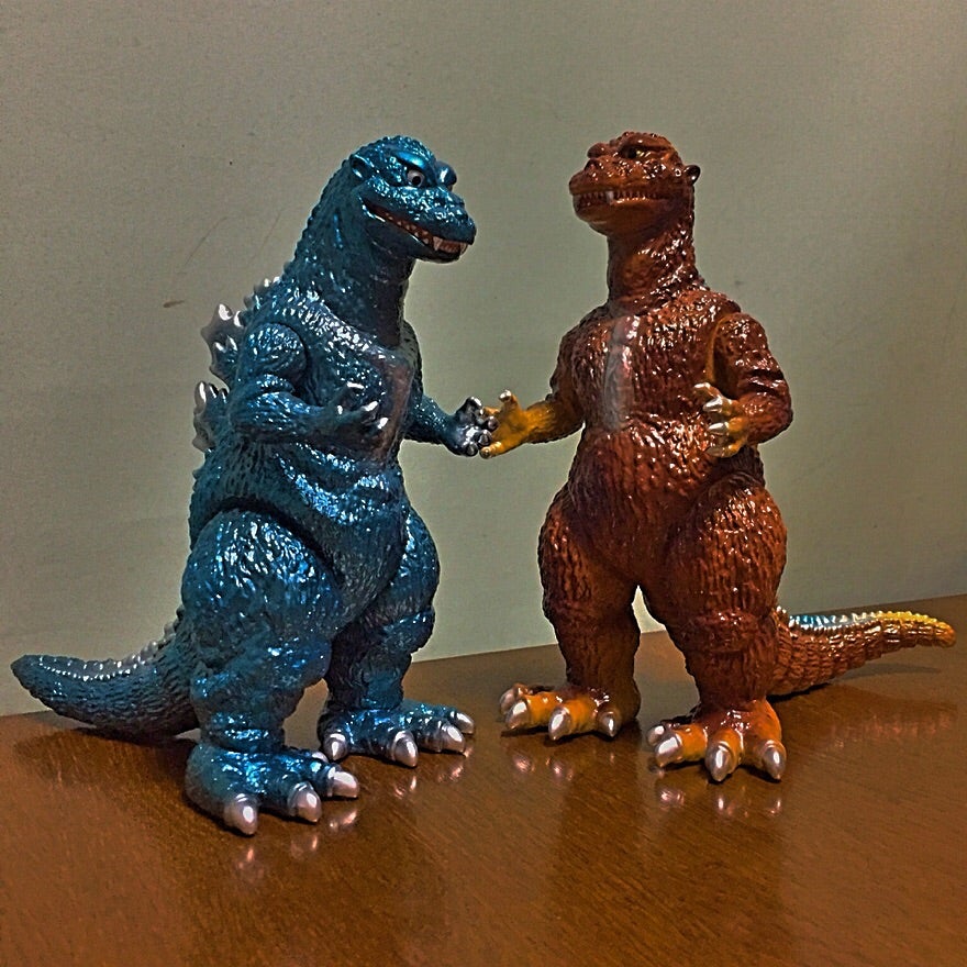 初代ゴジラと逆襲ゴジラ M1号製ソフビ | 怪獣玩具とカタナとキング