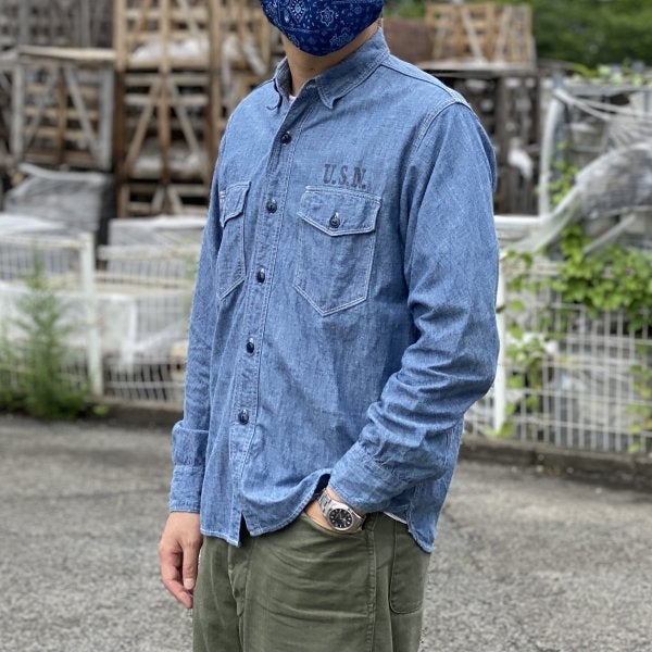 オールシーズン活躍する！！U.S.N.シャンブレーシャツ | CELLULOID