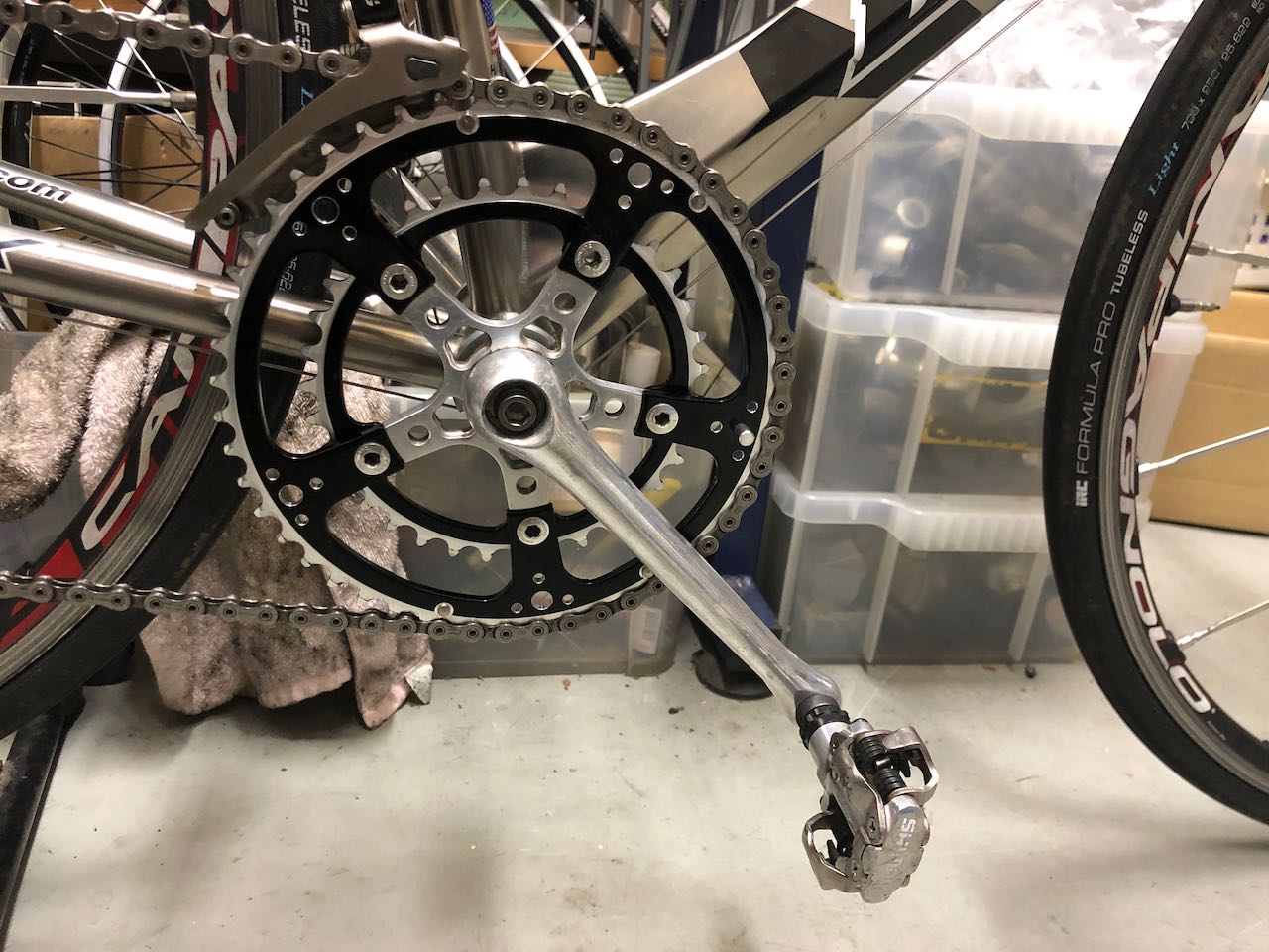 Top Lineのクランクに穴を開けてみようかと | CAMBIO工房