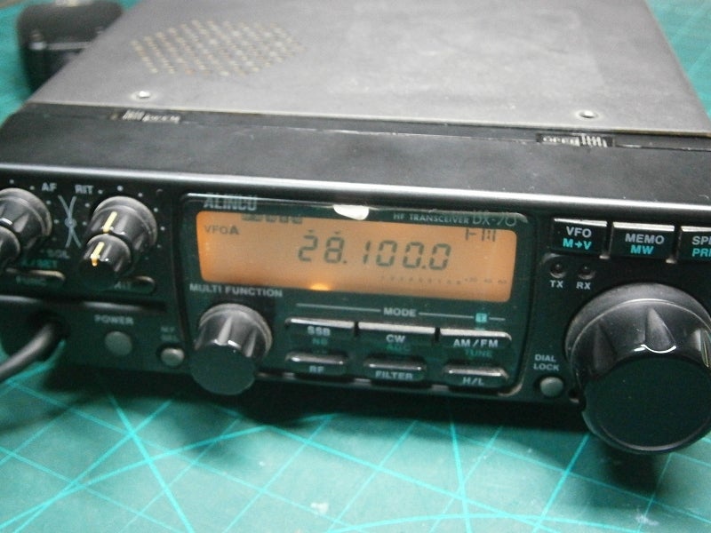ALINCO DX-70 10w機 HFトランシーバー 通電送受信確認 ゼネカバ ALINCO