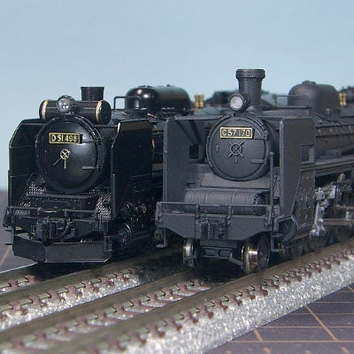 Nゲージ カトー製「C57 180」と「D51 498」の改修 | プラモデルの