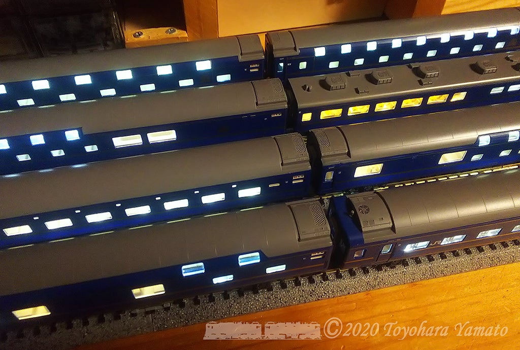 KATO 24系北斗星(2) 室内灯整備など [鉄道模型] | 重単5175 ～鉄道模型