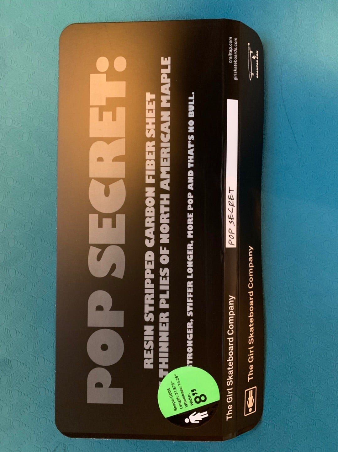 Girl Pop secretデッキについて | 大人の親父が語る、45歳からの横のり