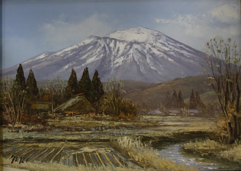 関健造 新雪の岩手山 油彩画入荷 】 | 福島県郡山駅前の画廊