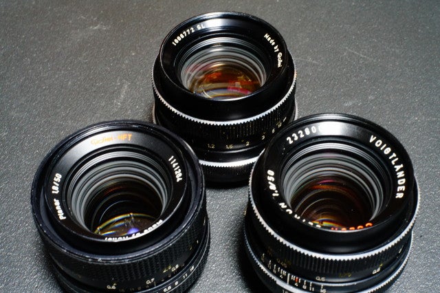 プラナー50mm/F1.8 3本比較（QBM） | ぷらなの写真日記