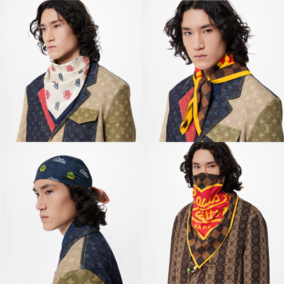 ルイ・ヴィトン「バンダナ セット LV MADE」MP3254「LV² コレクション