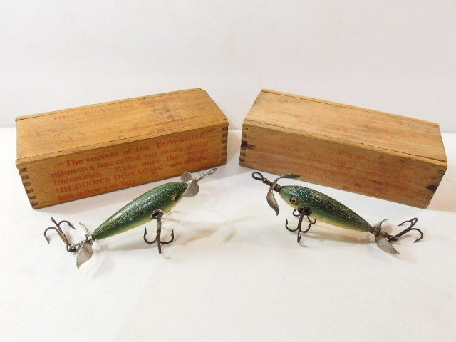 Heedon の木箱入りドワジャックミノー など オールドウッドヘドン 色々