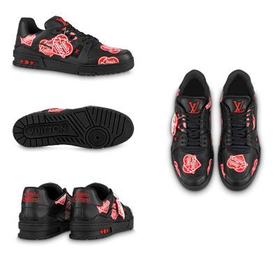 LVトレイナー・ライン スニーカー」ノワール「LOUIS VUITTON x NIGO