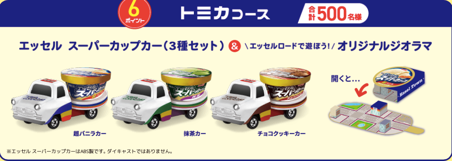 □懸賞情報□New◇明治エッセルスーパーカップ ×トミカ・リカちゃん