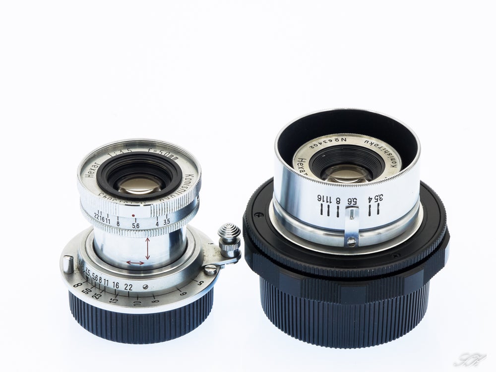 KONISHIROKU HEXAR 5cm f3.5 Lと引き伸ばしレンズ | SKの寫眞機道楽