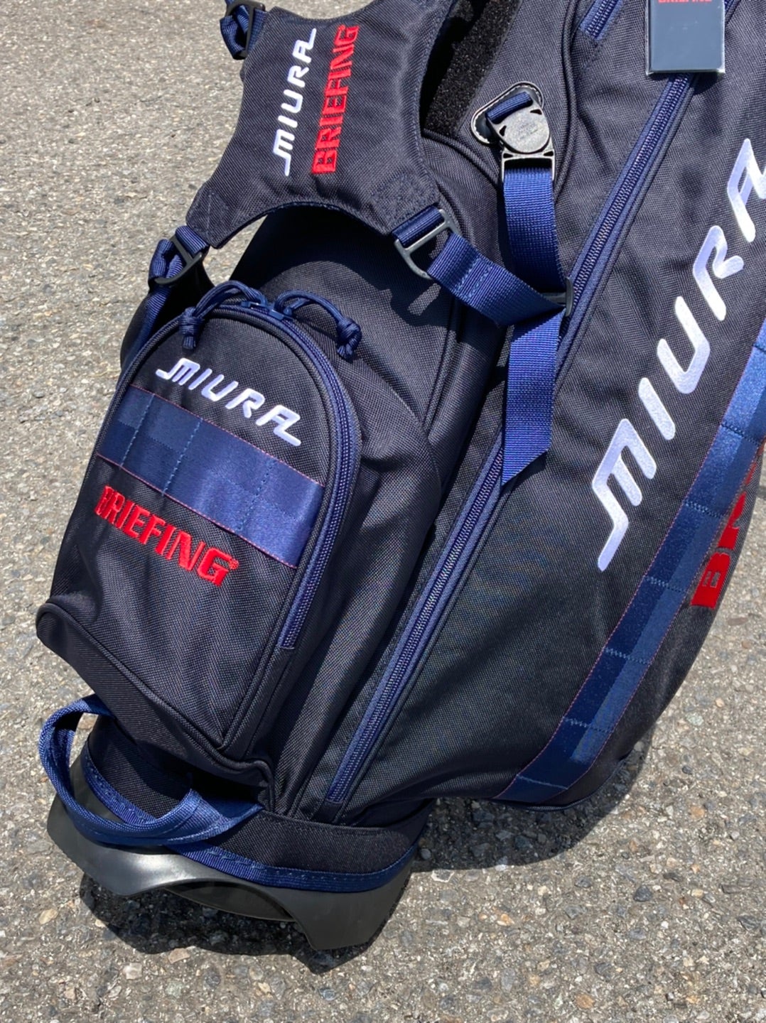 MIURA BRIEFING ゴルフ ネイビー MIURA BRIEFING キャディバッグ