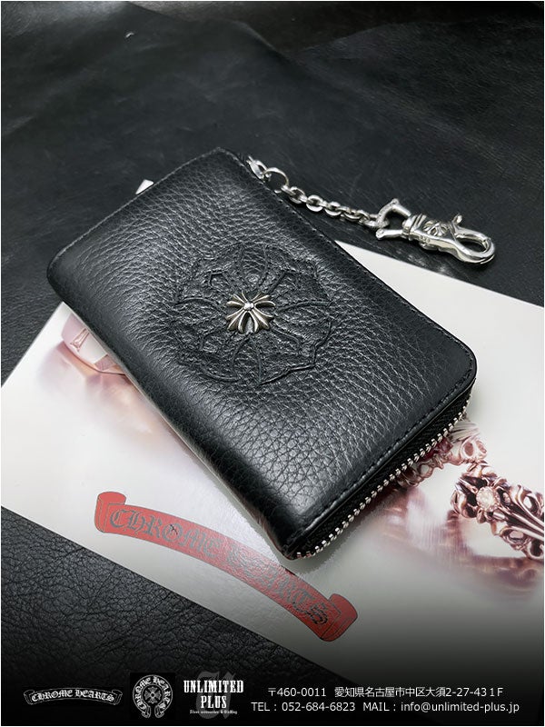 クロムハーツ 財布 / 新作！ウォレット ミニ ポーチ ブラック ヘビー