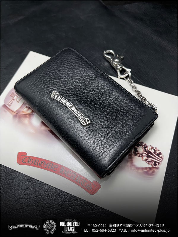 クロムハーツ 財布 / 新作！ウォレット ミニ ポーチ ブラック ヘビー