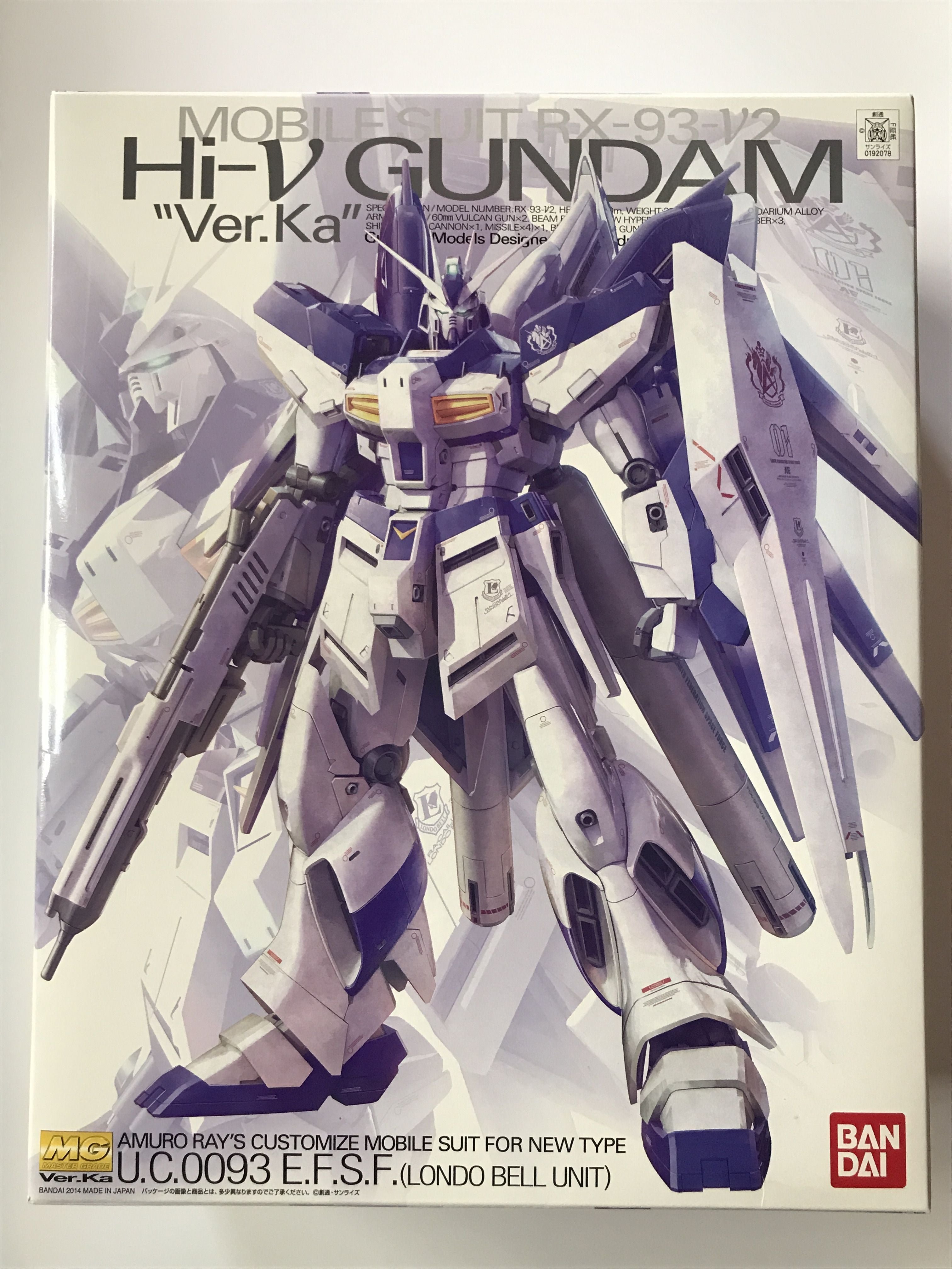 MG 1/100 Hi-νガンダム Ver.Ka 製作記録① | フェニックスのレビュー日記