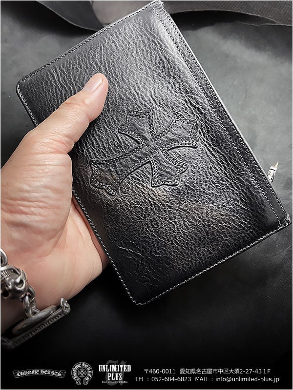 クロムハーツ財布 / ジッパーチェンジパース #2 ブラック ヘビーレザー