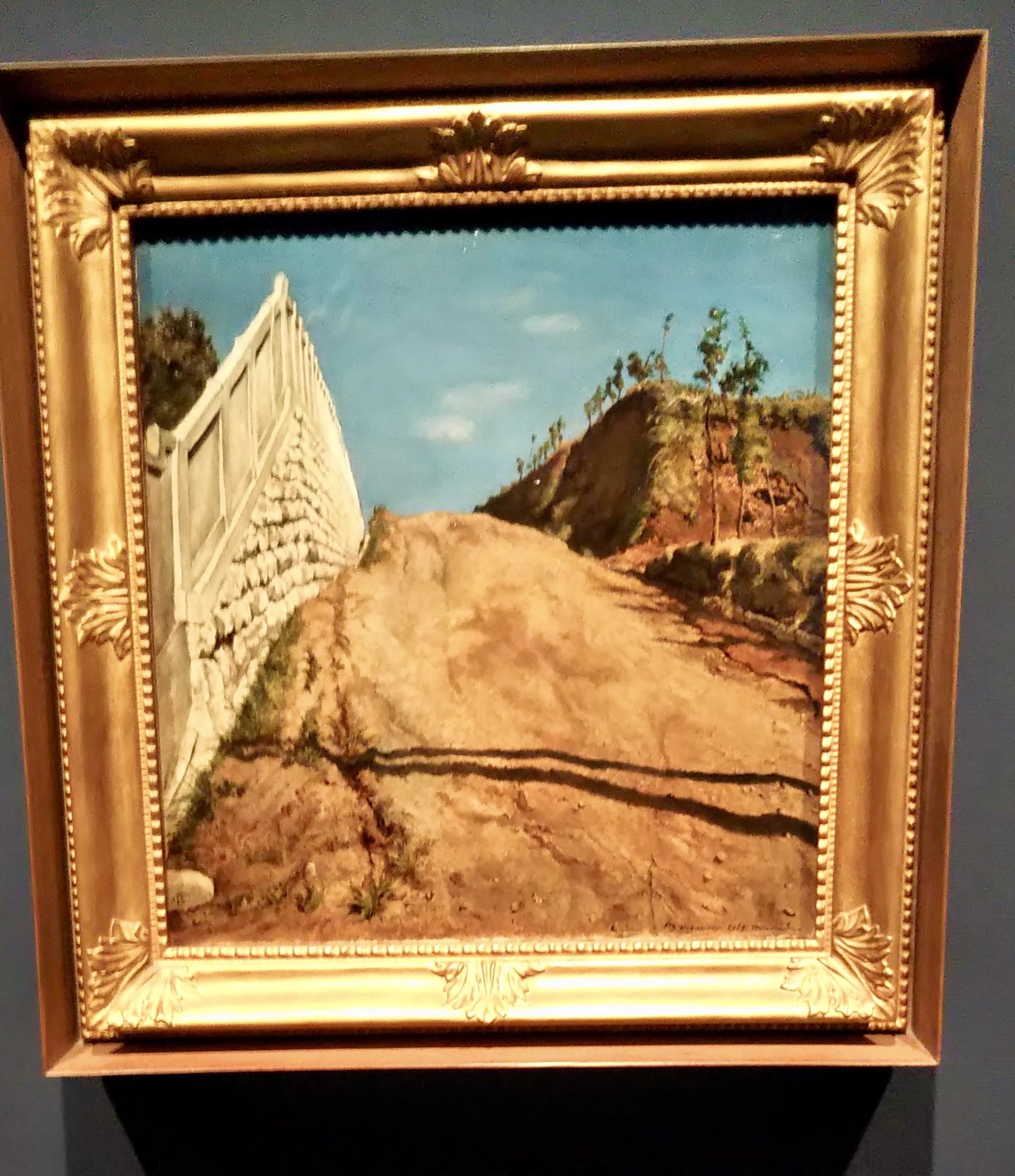 36 岸田劉生 《道路と土手と塀（切通之写生）》 ＠東京国立近代美術館