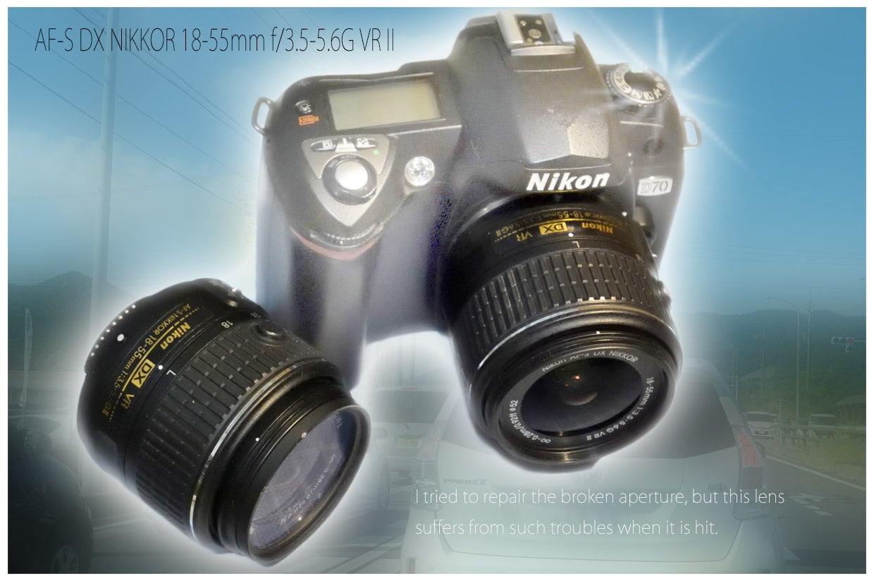 AF-S DX NIKKOR 18-55mm f/3.5-5.6G VR II」破損・絞り修理 | ヨッシー