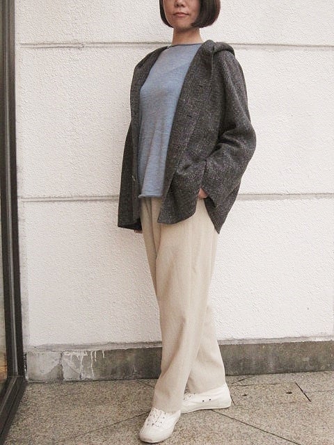 シルクウールカール”のフード付きジャケット | 長野ヨーガンレール