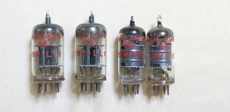 真空管いろいろ / NECの通信用19V管19R-LL1 他 | 真空管アンプの自作