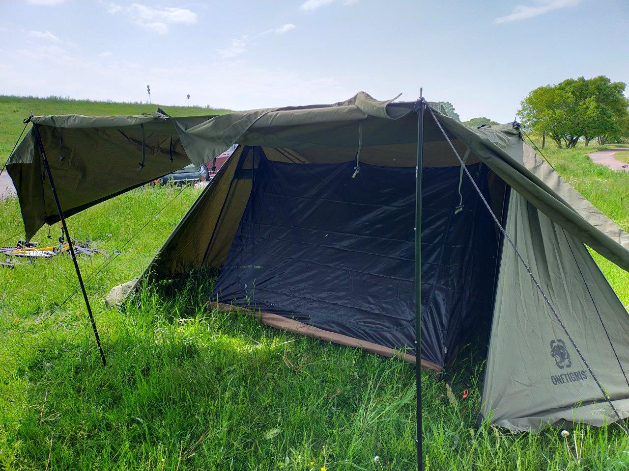 前編】One Tigris ロックシールドTC＋ダブルインナーテント＋前幕