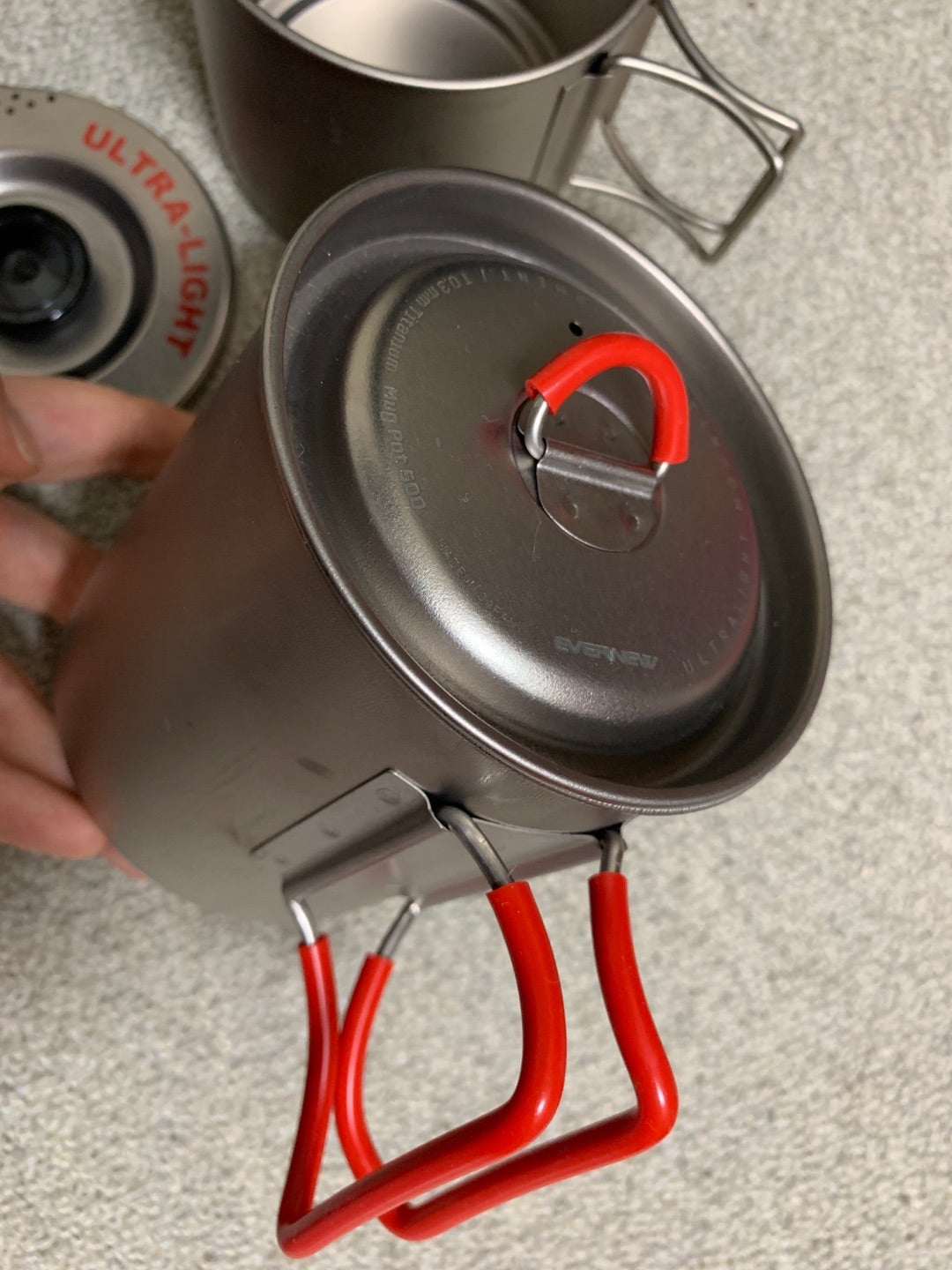 私のスタッキング研究室：エバニューTi Pasta pot 750活用 | 赤ガチャ